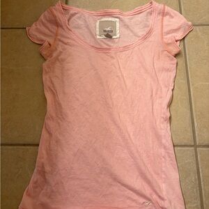 Hollister Vintage Women's Light Pink Short Sleeve Tee